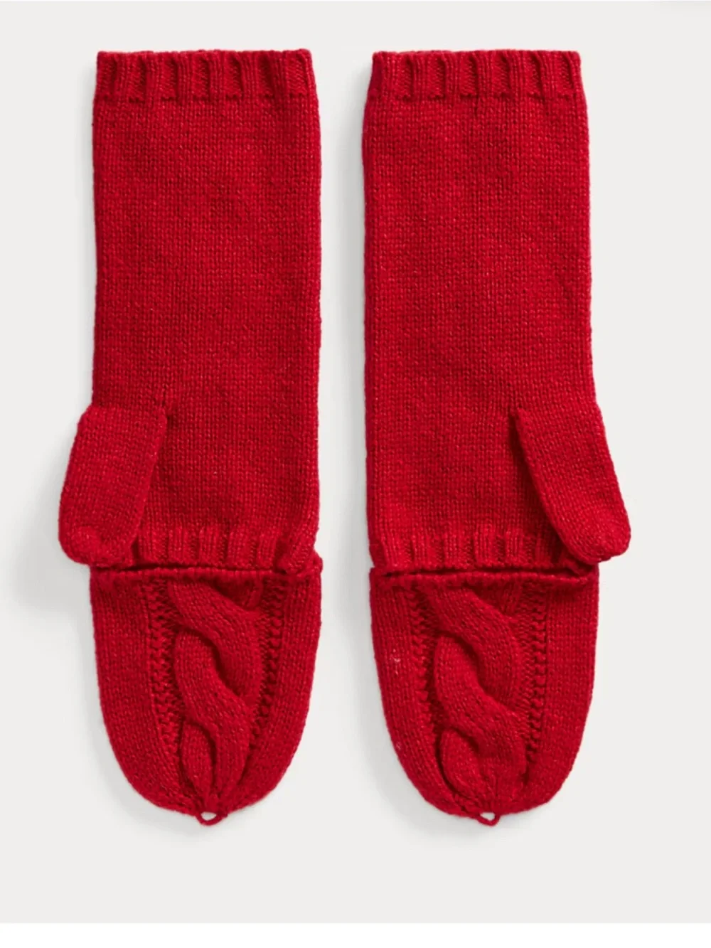 Lauren Ralph Lauren Convertible Cable-Knit Mittens